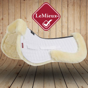 LeMieux Sheepskin Natural White Wool Saddle Pads