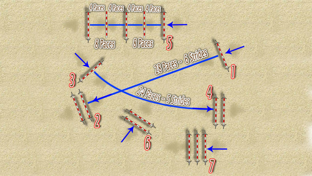 Show jumping training exercises