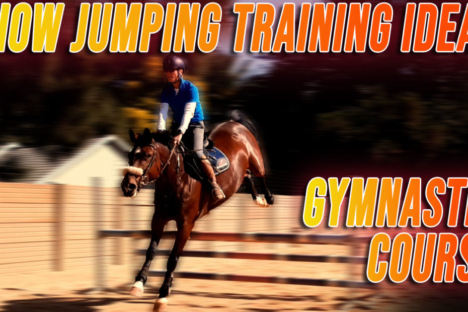 Horse jump gymnastics