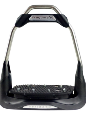 Freejump Stirrups – AIR’S Black/Black Straight Eye