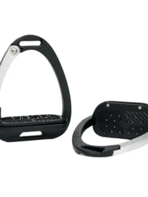 LeMieux Vector Control Show Jumping Stirrups – Black/Aluminium